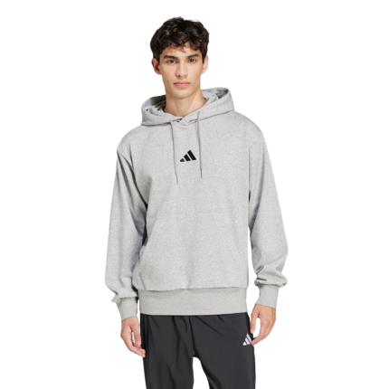 ADI Center Black Logo Essential Fleece Hoodie - Grey